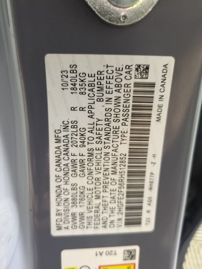 Certified 2024 Honda Civic Sport image 32