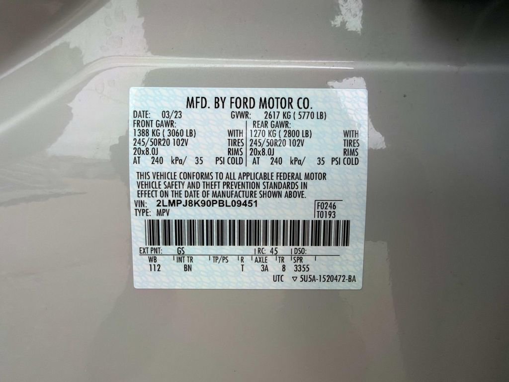 Used 2023 Lincoln Nautilus Reserve w/ Equipment Group 201A image 38