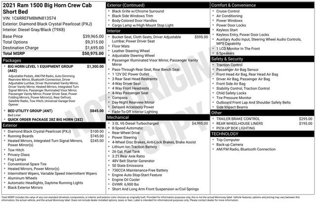 Used 2021 RAM 1500 Big Horn RWD image 37