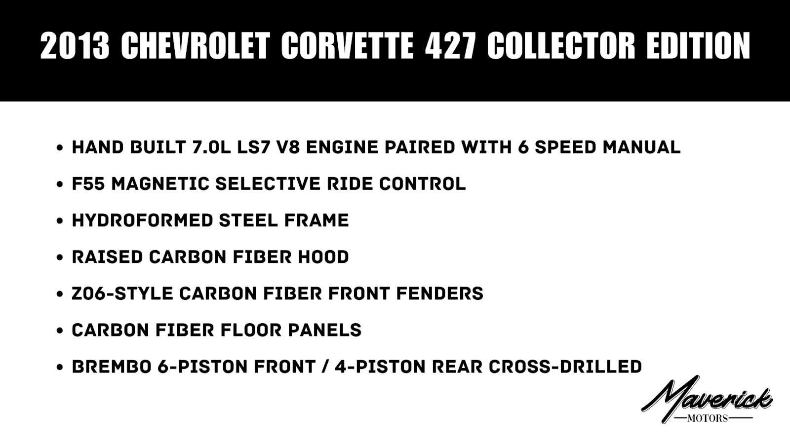 Used 2013 Chevrolet Corvette 427 w/ 1SC Preferred Equipment Group RWD image 2