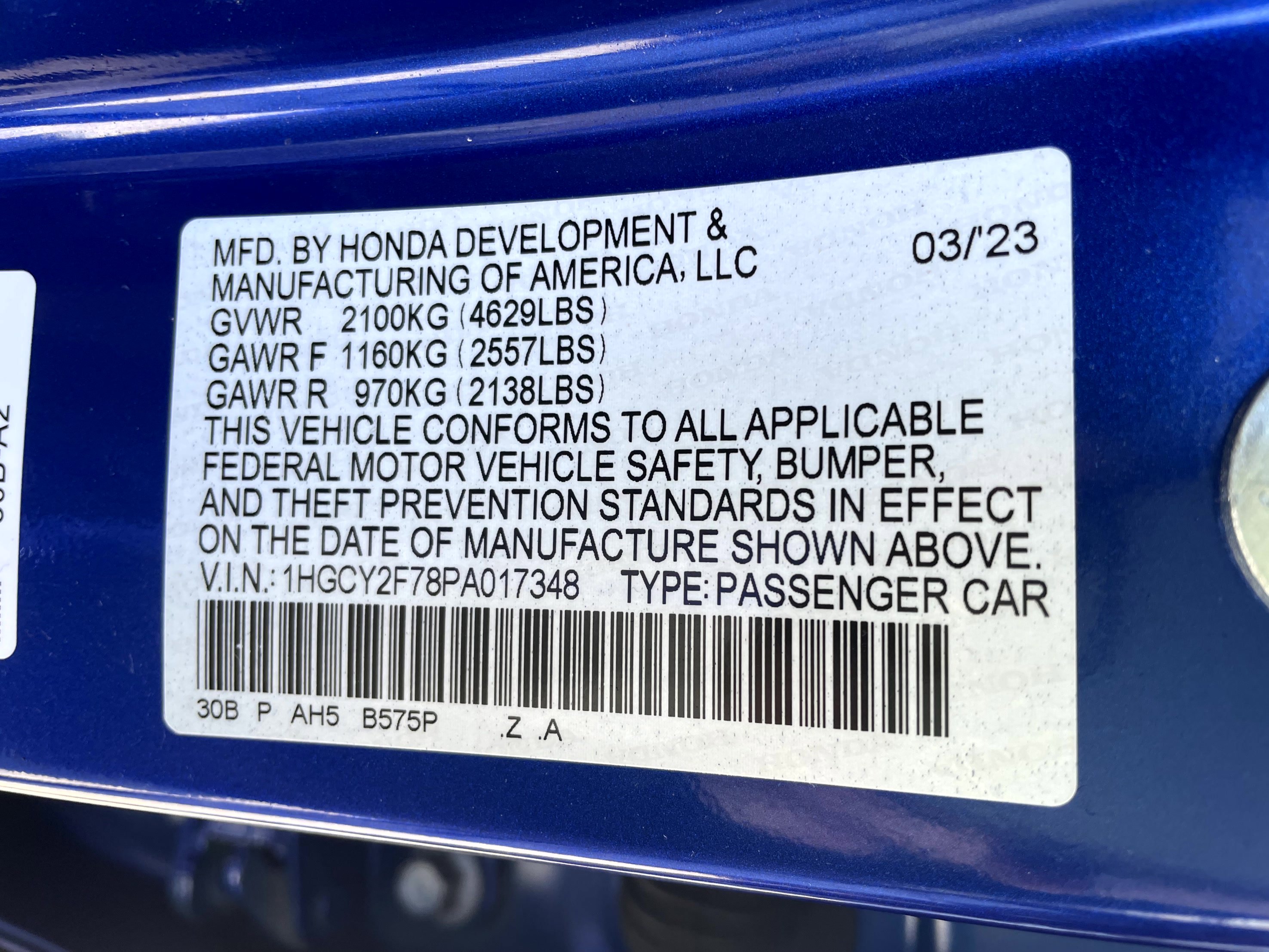 Certified 2023 Honda Accord Sport image 23