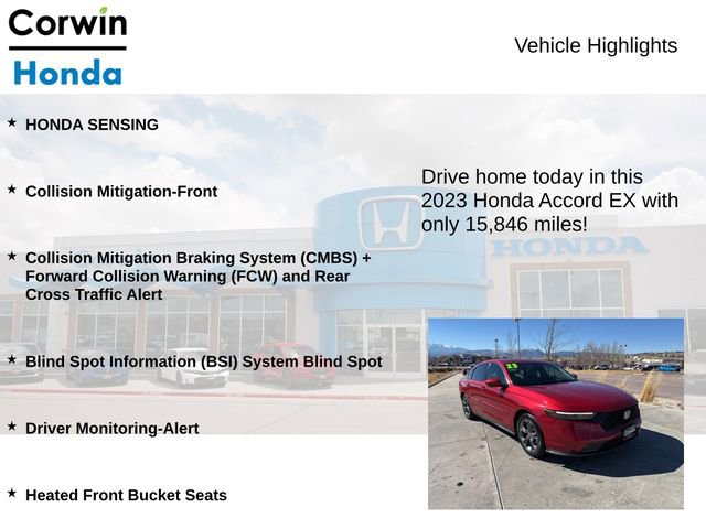 Used 2023 Honda Accord EX image 6