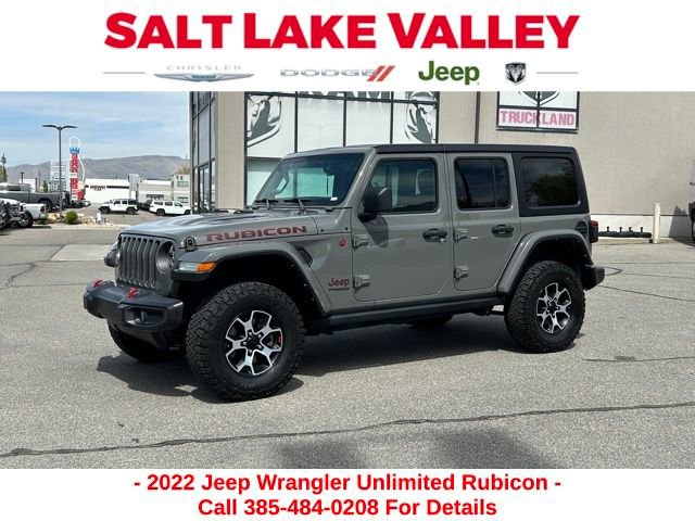 Used 2022 Jeep Wrangler Unlimited Rubicon w/ LED Lighting Group image 1