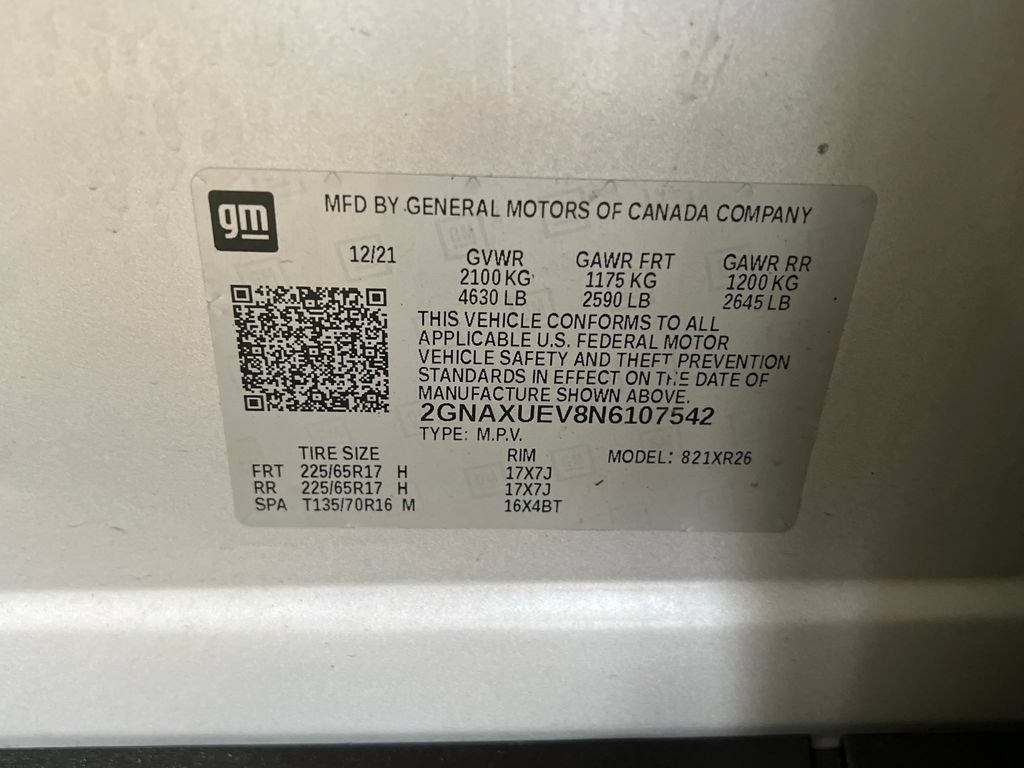 Used 2022 Chevrolet Equinox LT AWD/4WD image 44