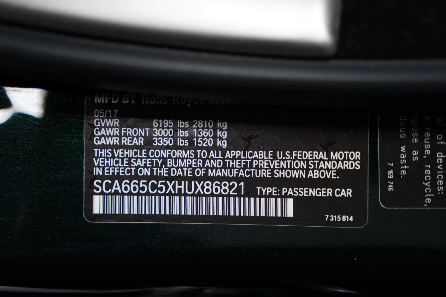 Used 2017 Rolls-Royce Wraith RWD image 52