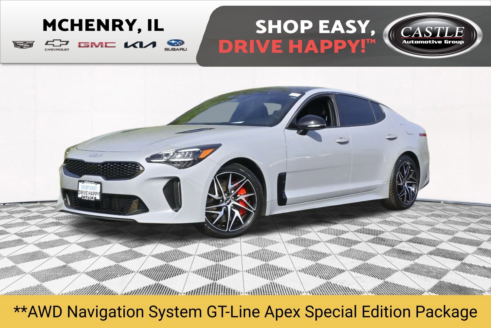 Certified 2023 Kia Stinger GT-Line w/ Sun & Sound Package