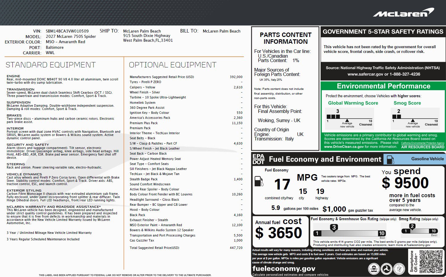 New 2027 McLaren 750S Spider RWD image 25