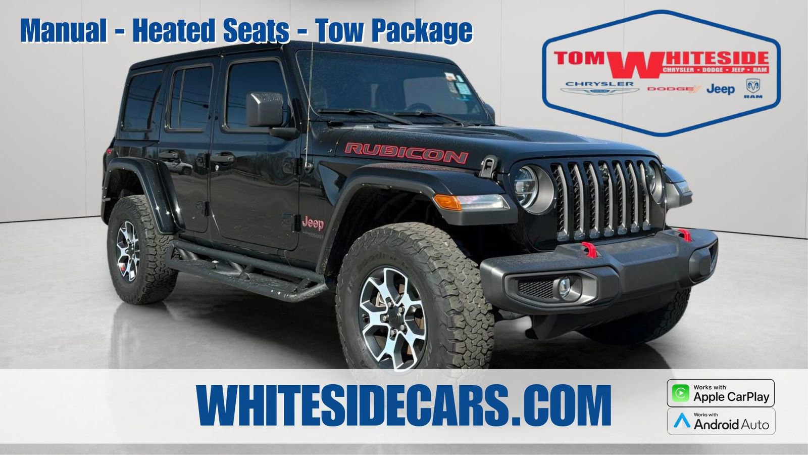 Used 2022 Jeep Wrangler Unlimited Rubicon w/ LED Lighting Group image 1