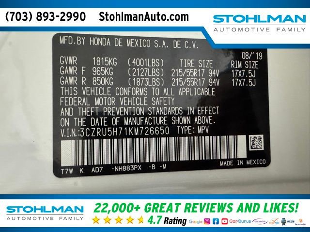 Used 2019 Honda HR-V EX-L image 38