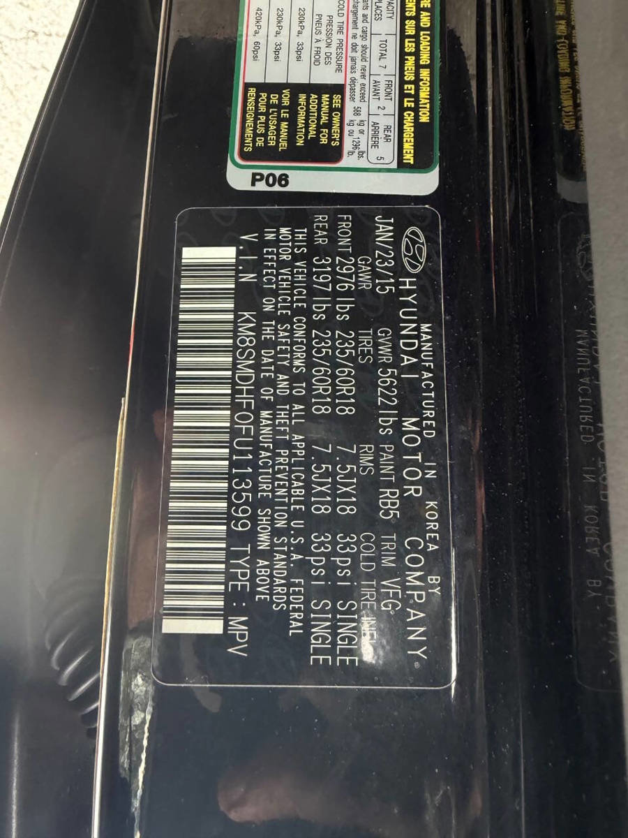 Used 2015 Hyundai Santa Fe GLS image 13