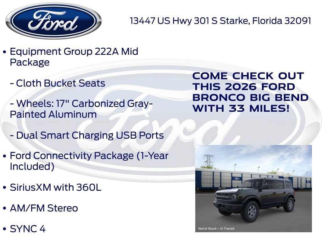 New 2026 Ford Bronco Big Bend AWD/4WD image 20