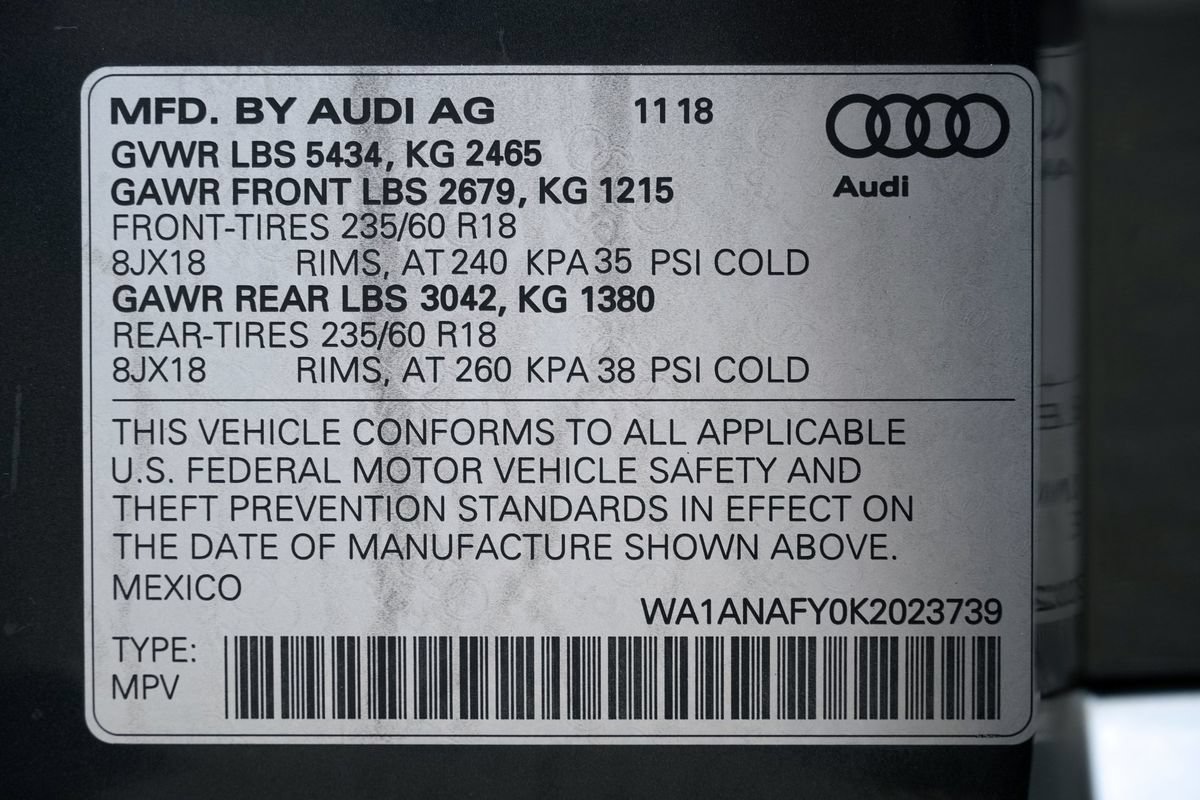 Used 2019 Audi Q5 2.0T Premium w/ Convenience Package AWD/4WD image 44