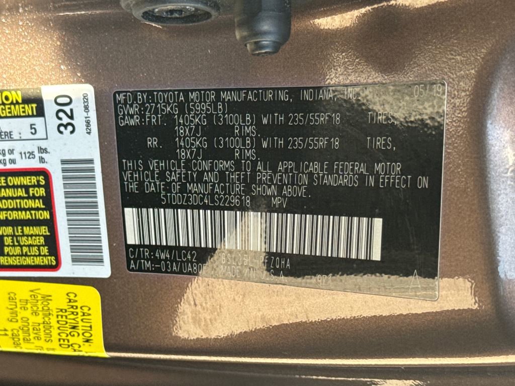 Used 2020 Toyota Sienna XLE w/ XLE Navigation Package AWD/4WD image 51