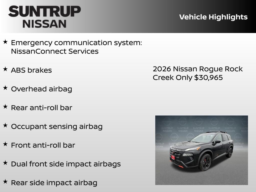 New 2026 Nissan Rogue Rock Creek image 16