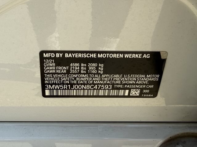 Used 2022 BMW 330i Sedan w/ Convenience Package RWD image 34