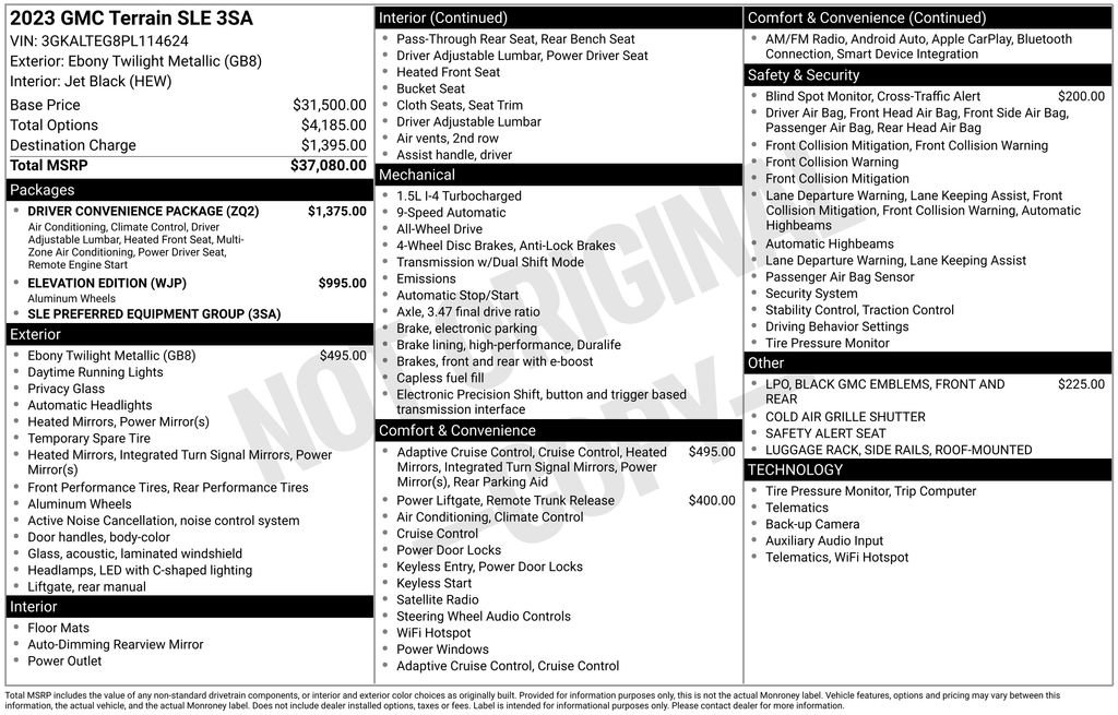 Used 2023 GMC Terrain SLE w/ Driver Convenience Package image 38