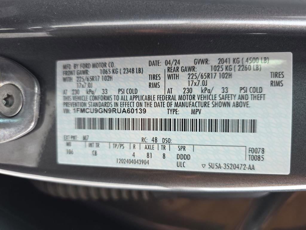 Used 2024 Ford Escape Active w/ Tech Pack #2 image 39