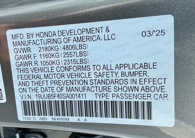 Certified 2025 Acura TLX w/ Technology Package image 40