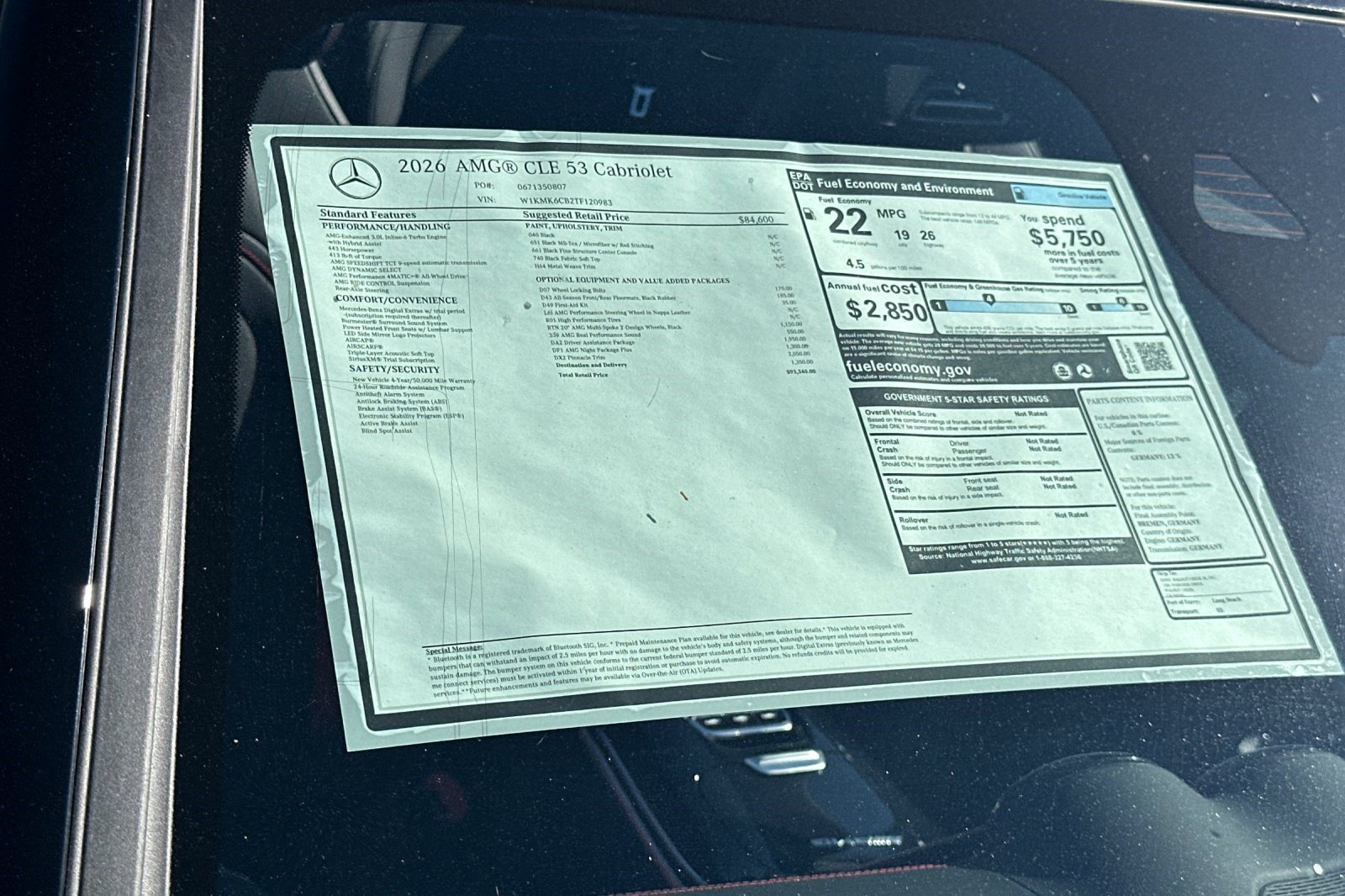 New 2026 Mercedes-Benz CLE 53 AMG 4MATIC Cabriolet image 29