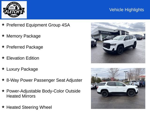 Used 2023 GMC Acadia SLT w/ Elevation Edition AWD/4WD image 2