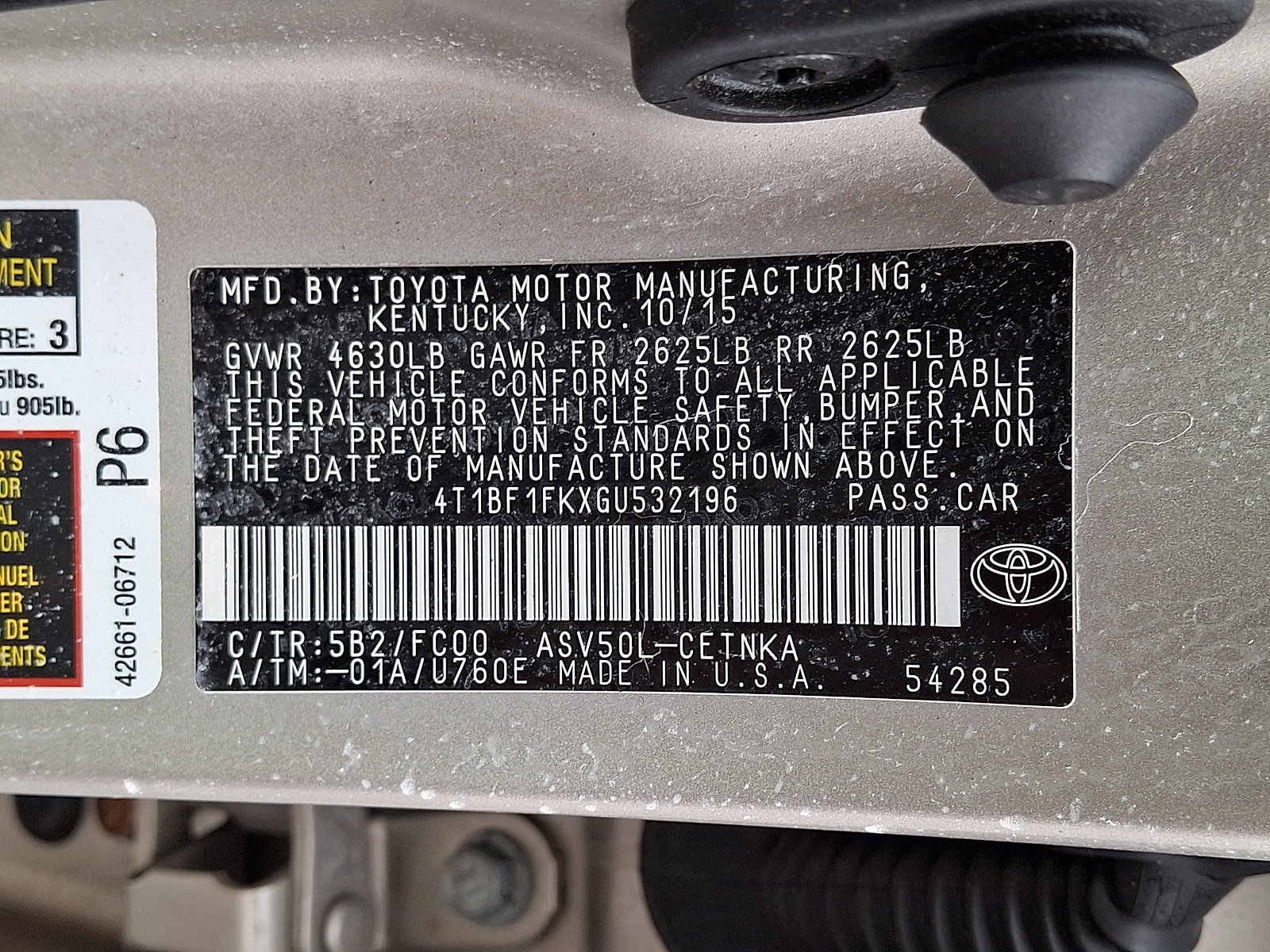 Used 2016 Toyota Camry LE FWD image 26