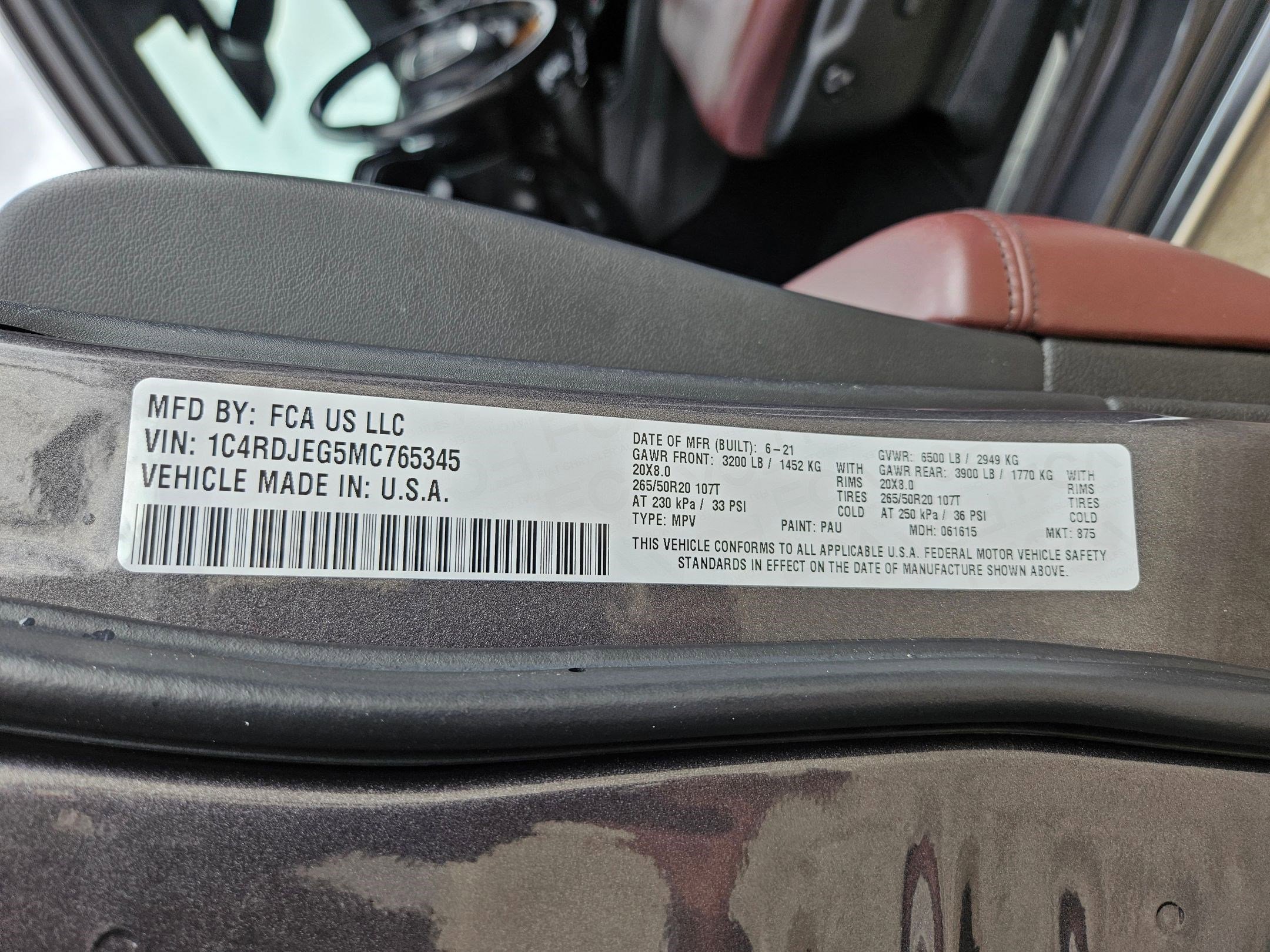 Used 2021 Dodge Durango Citadel w/ Premium Entertainment Group image 33