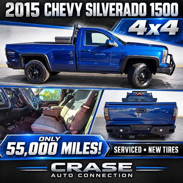 Used 2015 Chevrolet Silverado 1500 LT w/ Snow Plow Prep Package AWD/4WD image 2