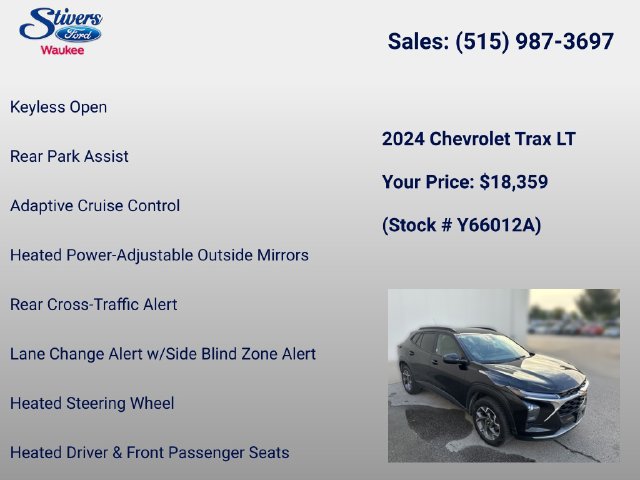 Used 2024 Chevrolet Trax LT w/ Driver Confidence Package FWD image 22