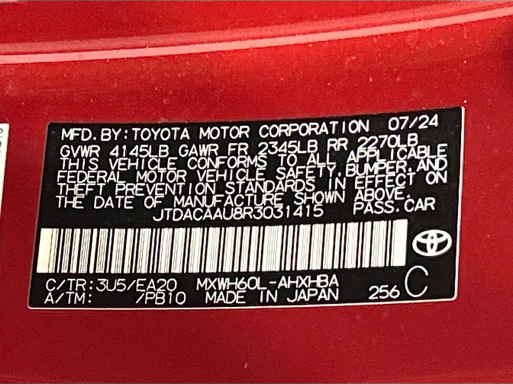 Used 2024 Toyota Prius Limited w/ Limited Premium Package FWD image 29