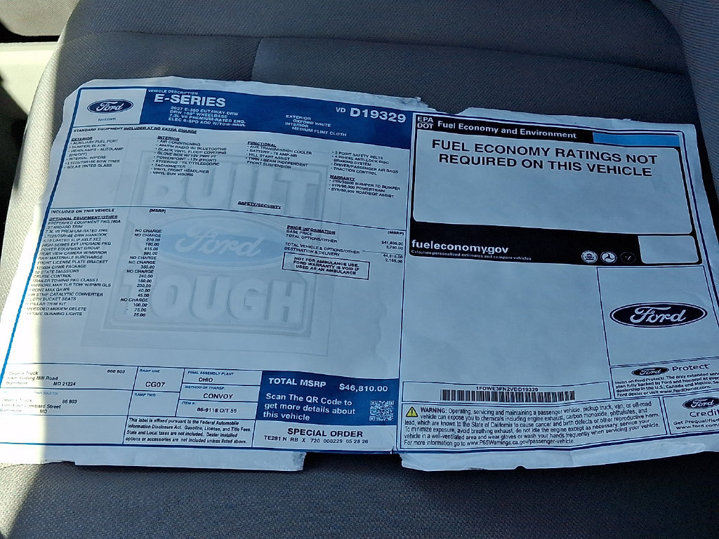 New 2027 Ford E-350 and Econoline 350 Super Duty w/ Power Equipment Group RWD image 13