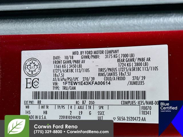 Certified 2019 Ford F150 Lariat image 33