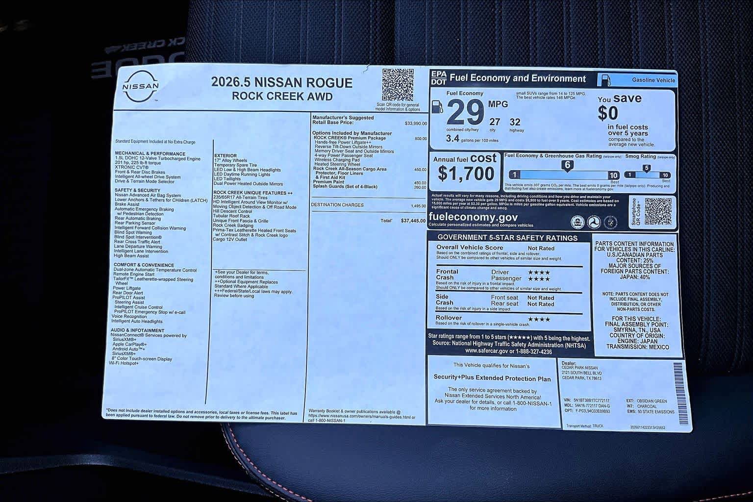 New 2026 Nissan Rogue SV AWD/4WD image 21