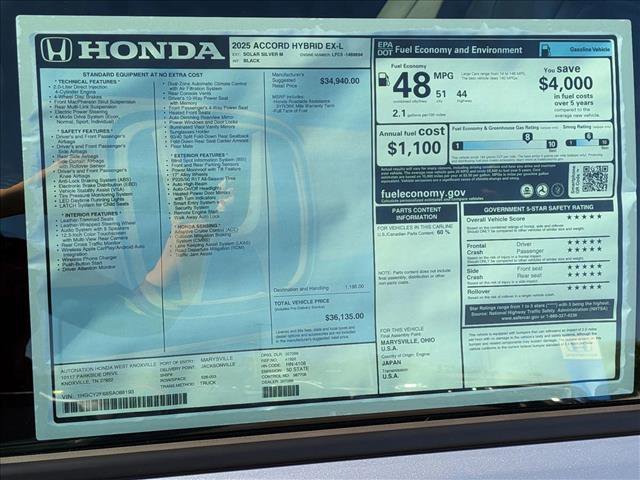 New 2025 Honda Accord EX-L image 17