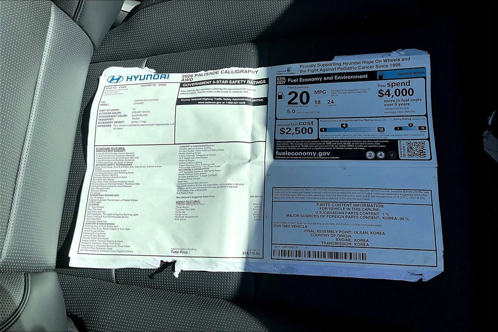 New 2026 Hyundai Palisade Calligraphy image 13