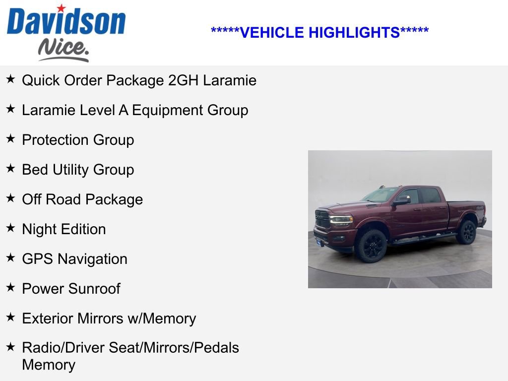 Used 2021 RAM 2500 Laramie w/ Night Edition AWD/4WD image 4