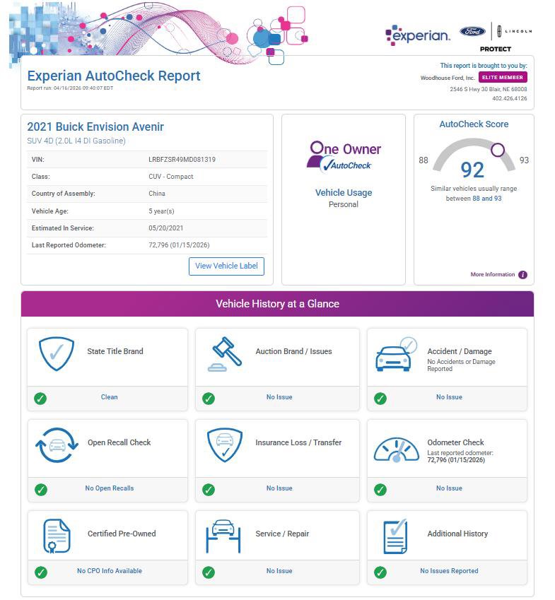Certified 2021 Buick Envision Avenir AWD/4WD image 21