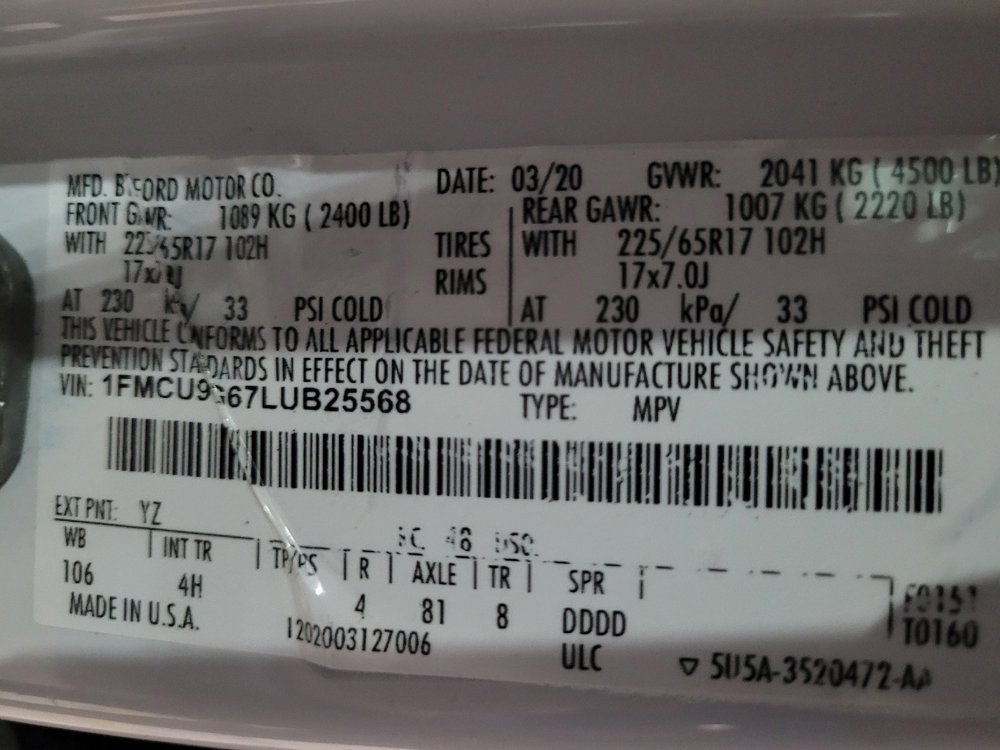 Used 2020 Ford Escape SE AWD/4WD image 33