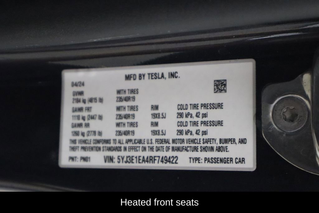 Used 2024 Tesla Model 3 Standard Range image 16