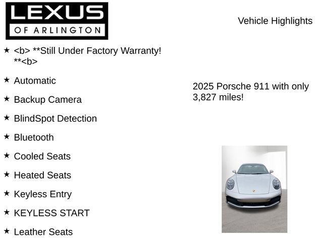 Used 2025 Porsche 911 Carrera S RWD image 7