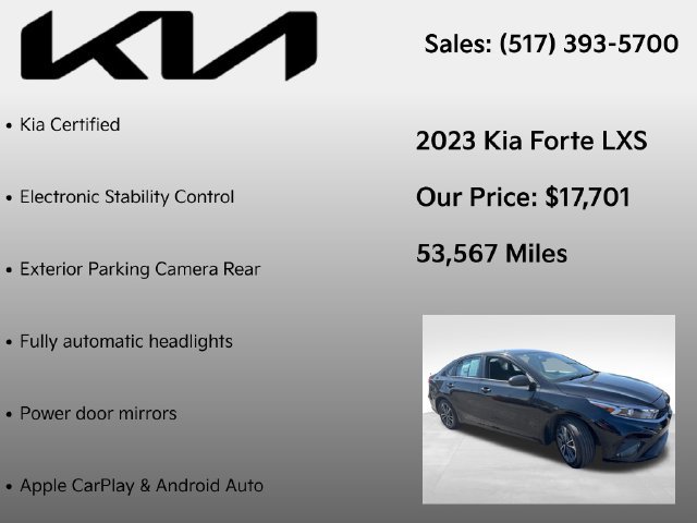 Used 2023 Kia Forte LXS FWD image 7