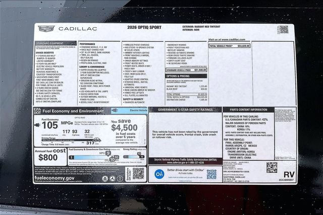 New 2026 Cadillac Optiq Sport 1 image 14