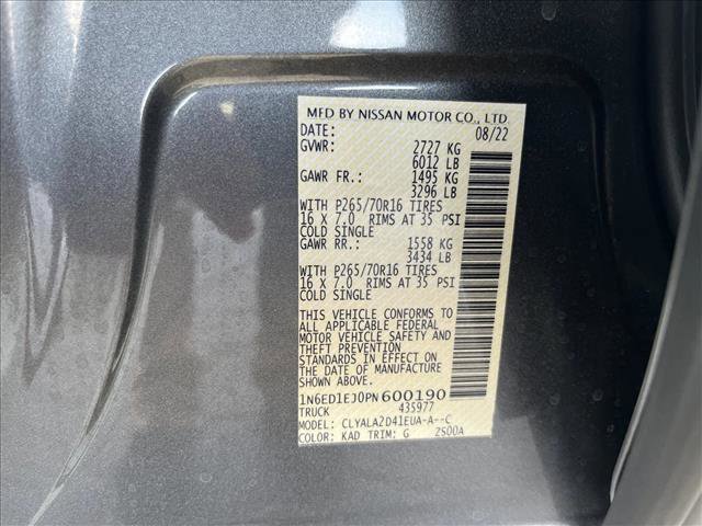 Used 2023 Nissan Frontier S w/ Technology Package image 17