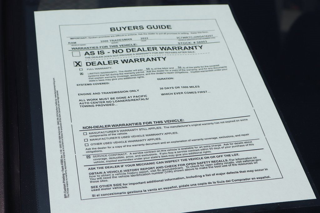 Used 2022 RAM 3500 Tradesman w/ Chrome Appearance Group image 63