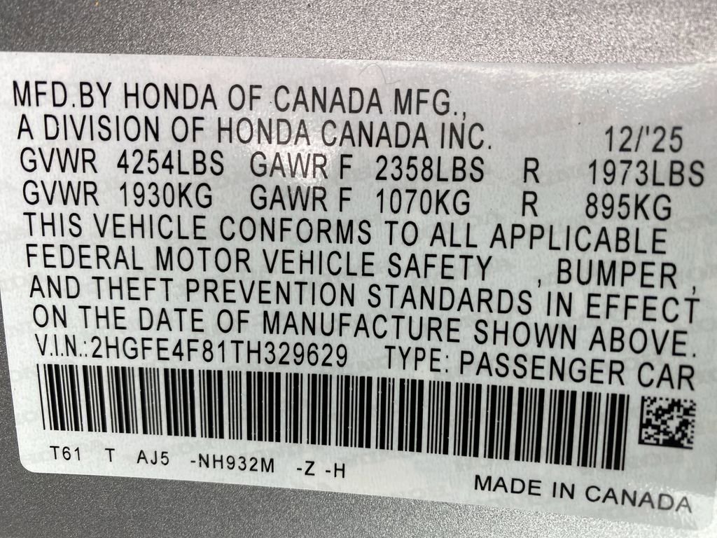 New 2026 Honda Civic Sport Touring image 37