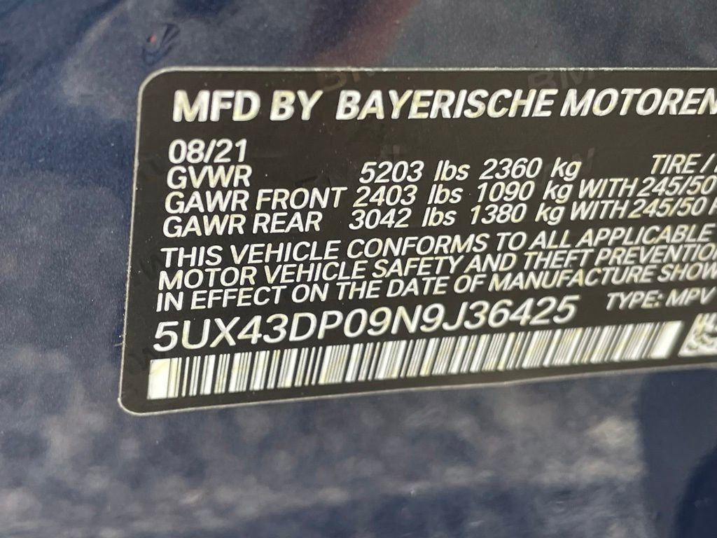 Used 2022 BMW X3 sDrive30i w/ Convenience Package RWD image 35