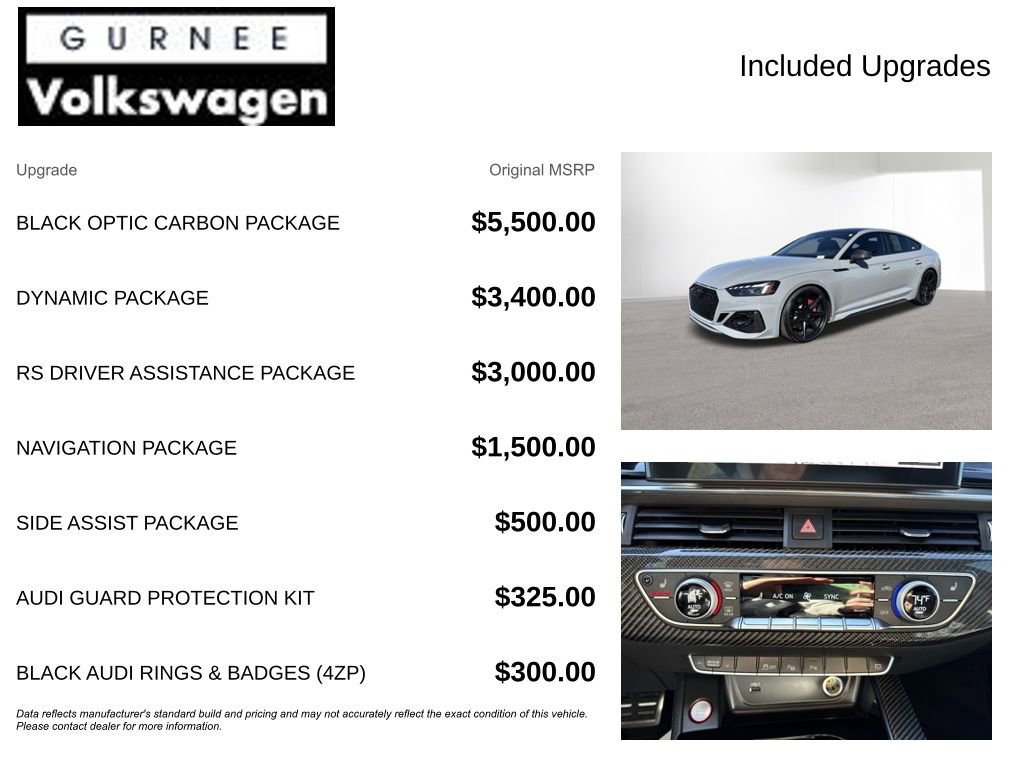 Used 2021 Audi RS 5 Sportback w/ Black Optic Carbon Package image 4