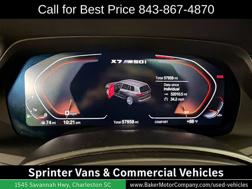 Used 2020 BMW X7 M50i w/ Luxury Seating Package AWD/4WD image 13