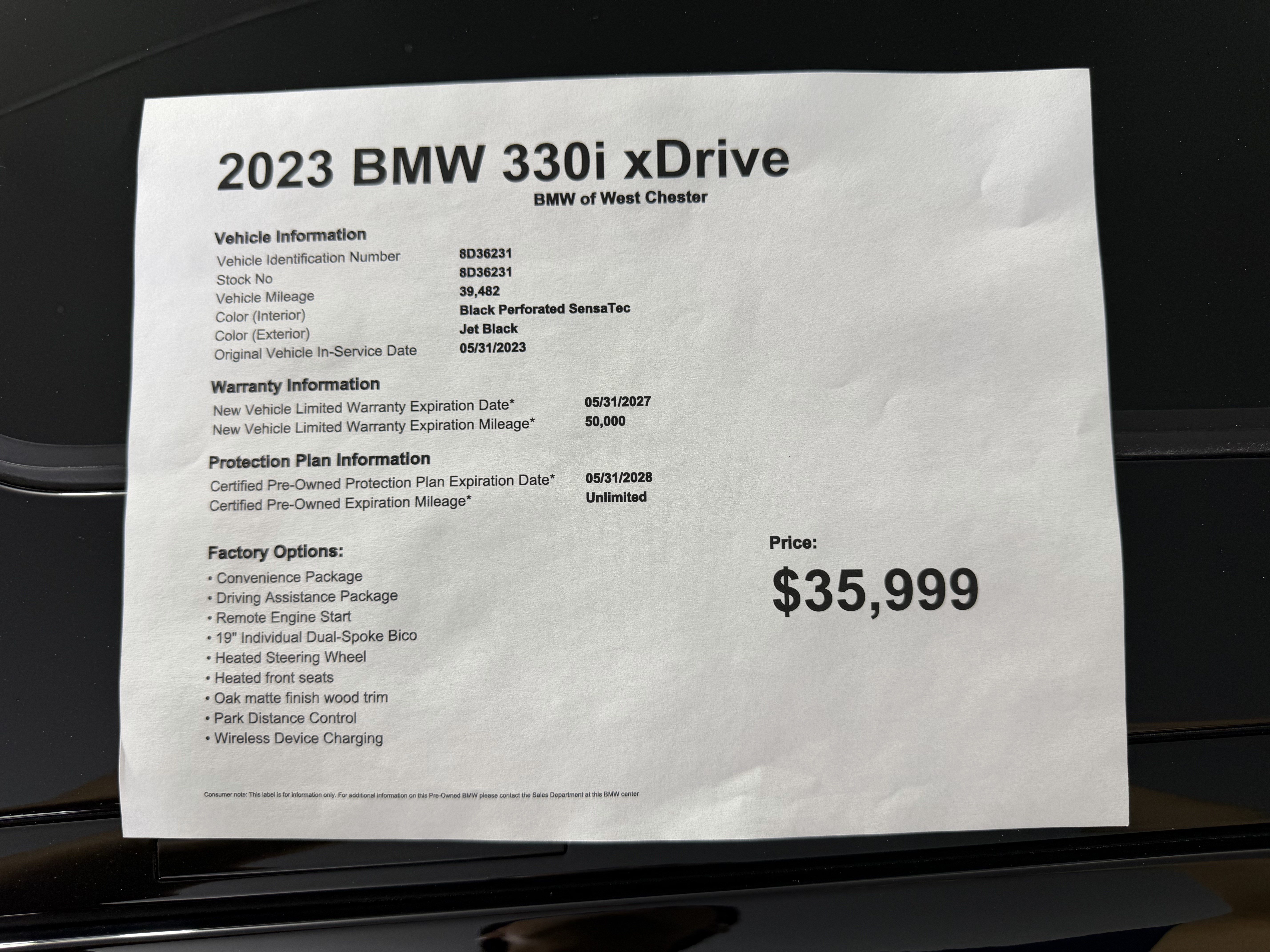 Certified 2023 BMW 330i xDrive Sedan w/ Driving Assistance Package AWD/4WD image 20