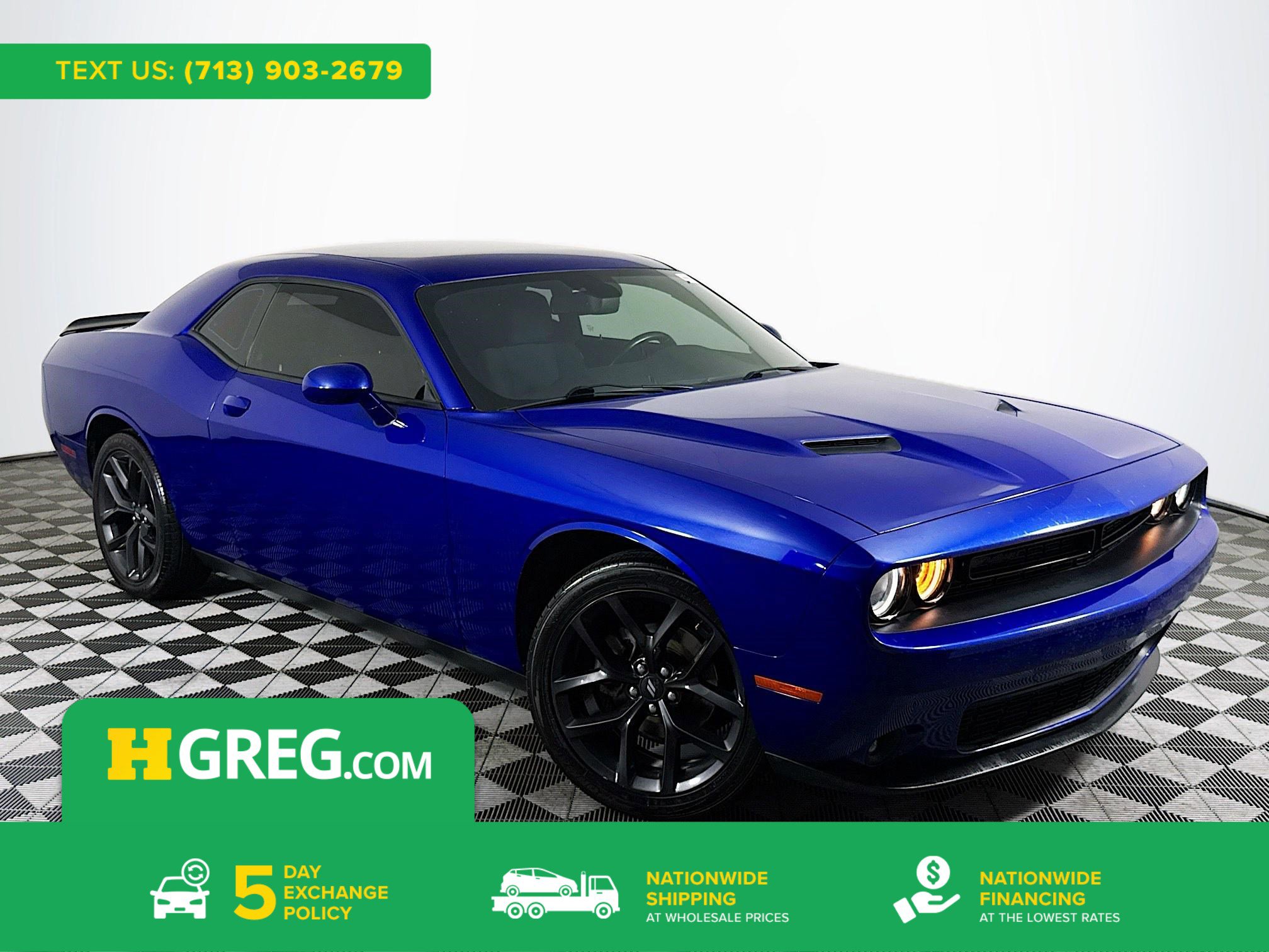 Used 2021 Dodge Challenger SXT w/ Blacktop Package RWD image 1