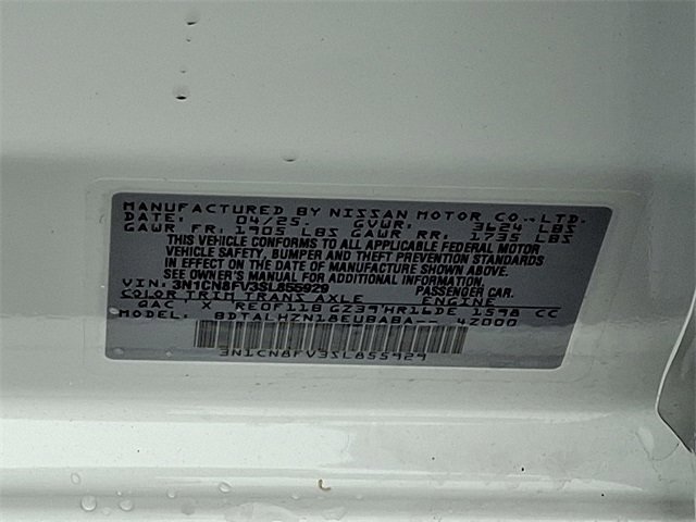 New 2025 Nissan Versa SR w/ Trunk Package image 10